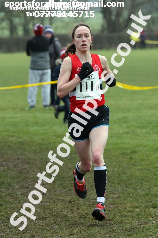 Senior and veteran womens 2018 Durham Cathedral Cross Country Relay. Photo:  David T. Hewitson/Sports for All Pics